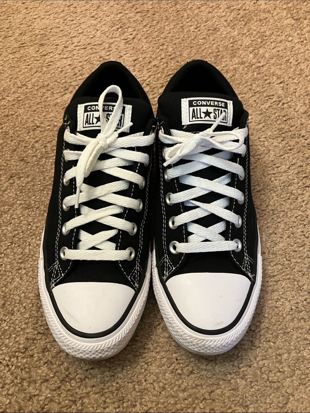 Converse Black and White Low Top Sneakers